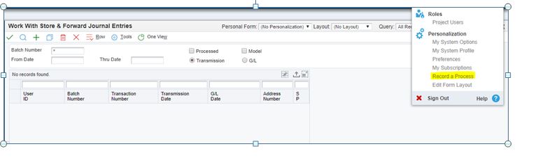 Orchestrator JDE